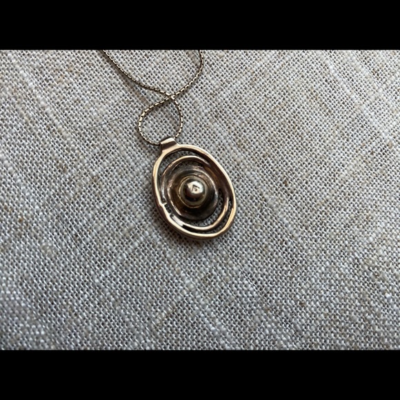 Silpada CZ and Sterling Silver Swirl Necklace - Picture 2 of 2